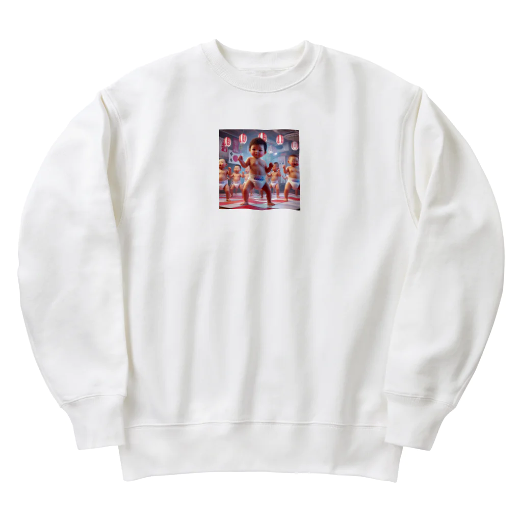 taka-kamikazeのダンシング赤ちゃん Heavyweight Crew Neck Sweatshirt