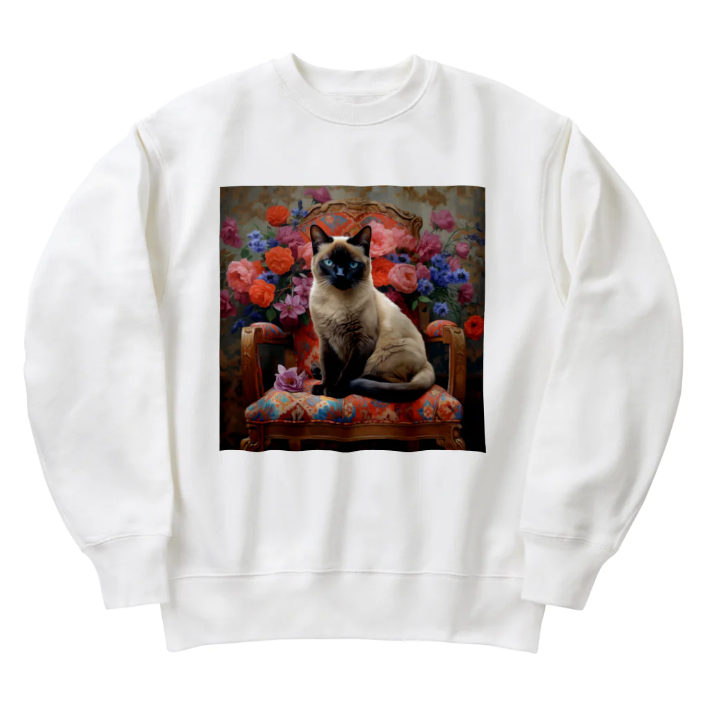 MILIAのシャム猫 Heavyweight Crew Neck Sweatshirt