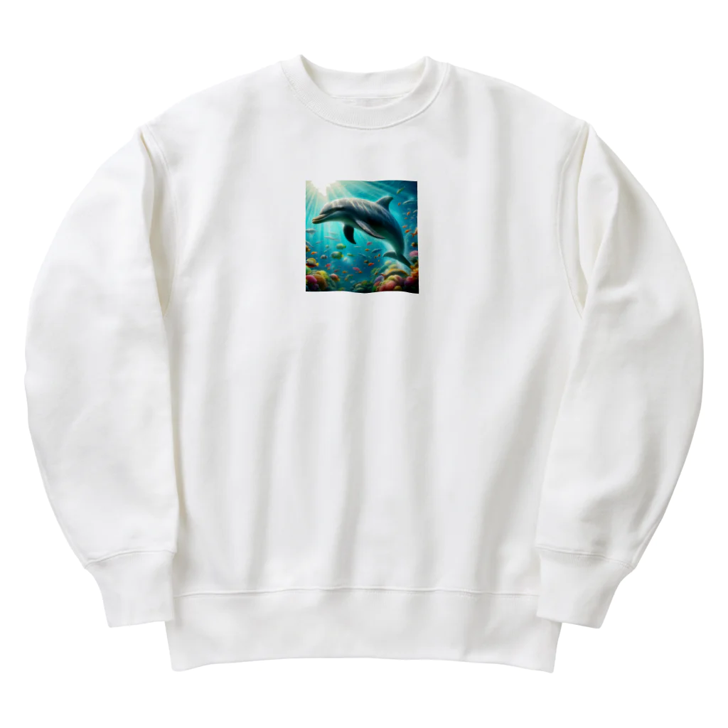 Lovers-chapelの美しいイルカ Heavyweight Crew Neck Sweatshirt