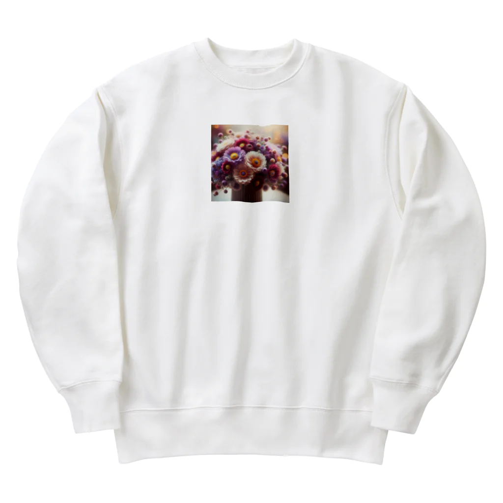 wanwan19711004のフラワーアレンジメント Heavyweight Crew Neck Sweatshirt