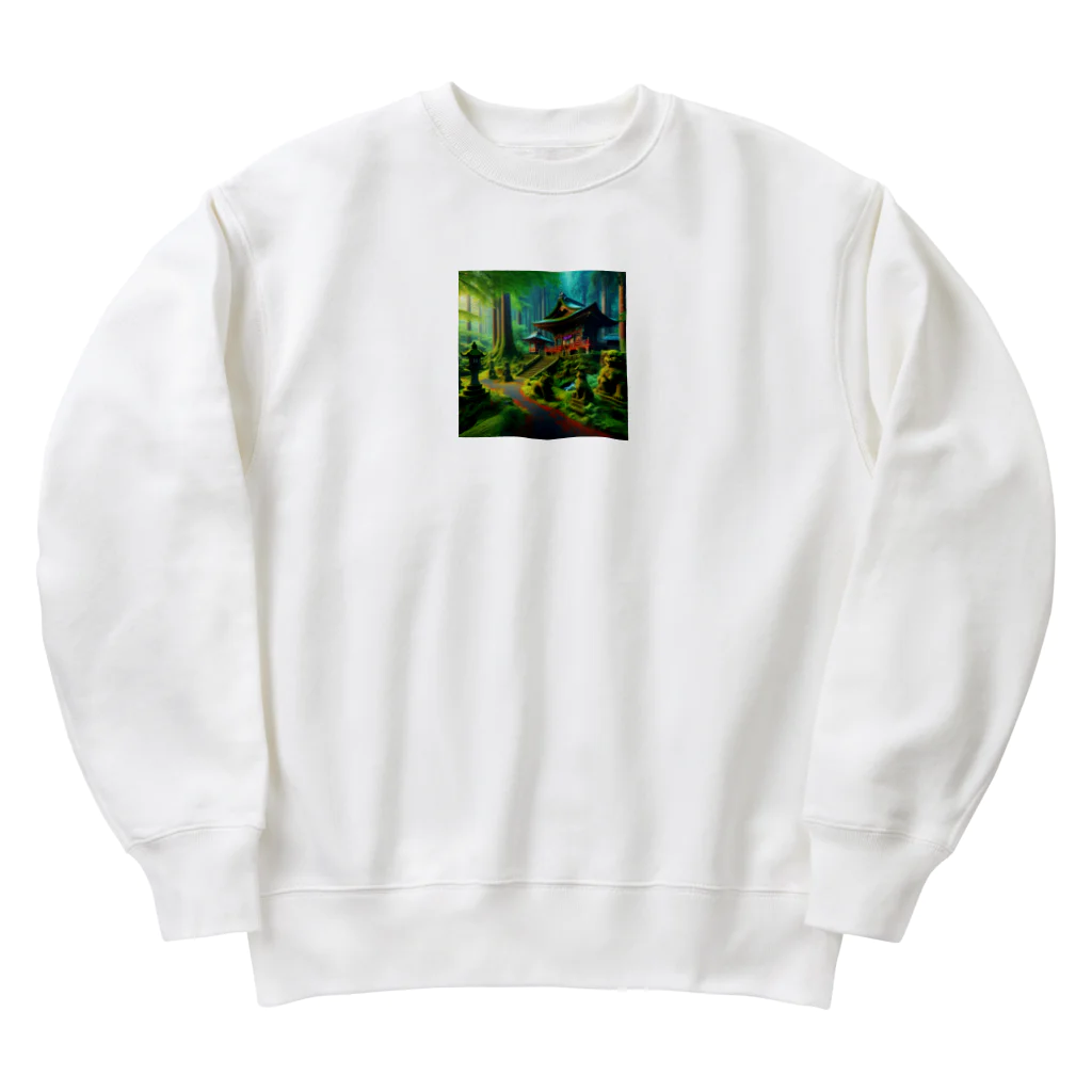 「動物ミリ屋」の新緑の癒し Heavyweight Crew Neck Sweatshirt