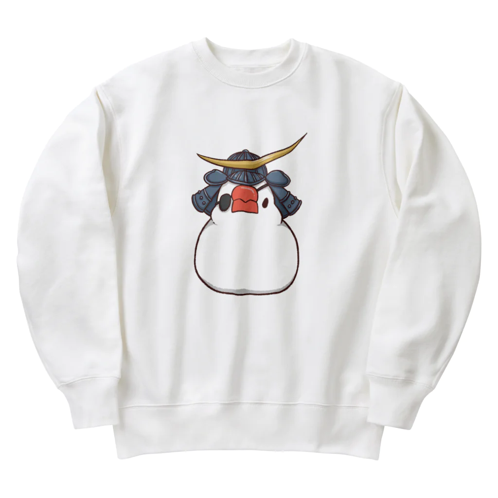 fukufukudo_514の宮城の文鳥 Heavyweight Crew Neck Sweatshirt