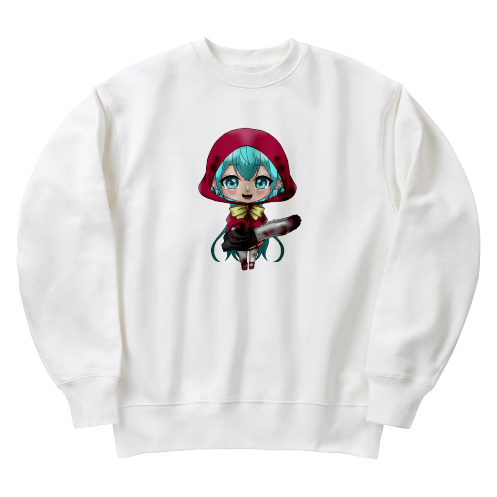 スライムバケツ店の1狩りかな？！蛇蝎家冷音ちゃん！ Heavyweight Crew Neck Sweatshirt