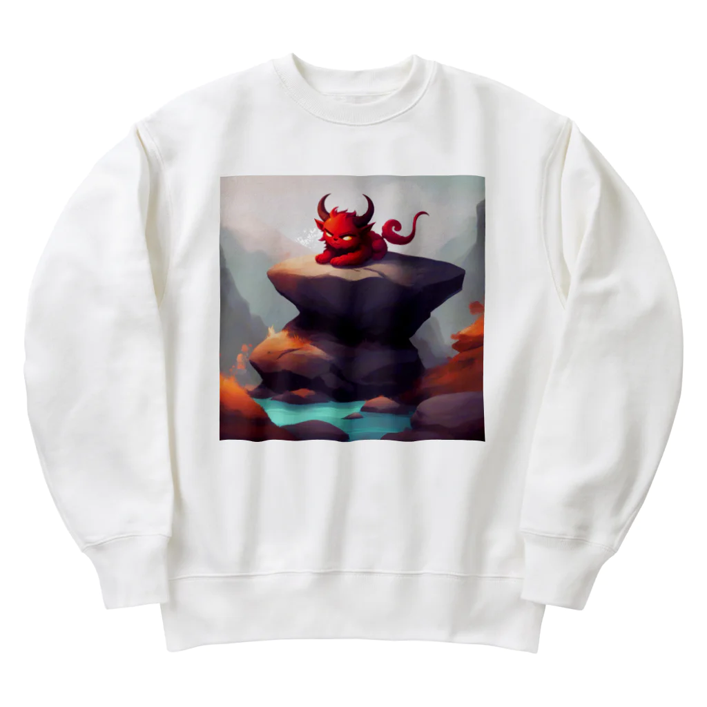 NaROOMのデーモンドッグは待ち続けます🐕 Heavyweight Crew Neck Sweatshirt