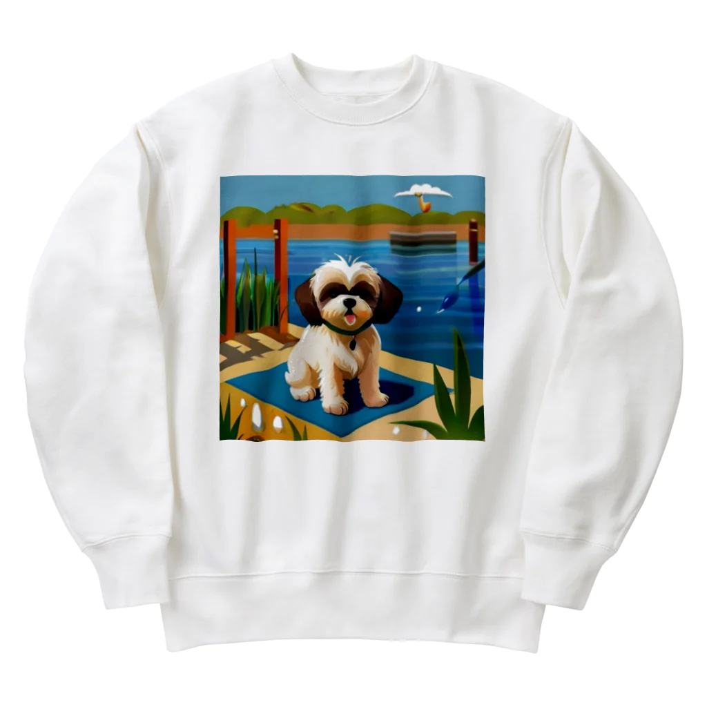 小物屋の夏色シーズー Heavyweight Crew Neck Sweatshirt