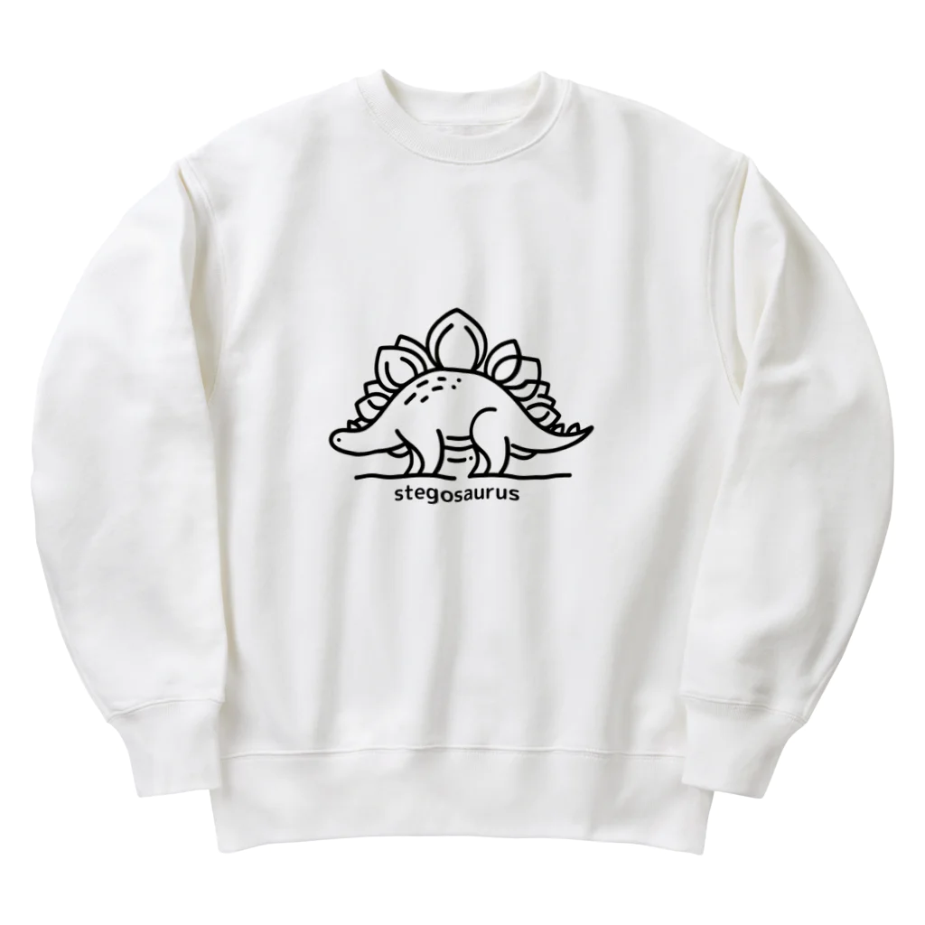 sutego3のステゴのサウルス Heavyweight Crew Neck Sweatshirt