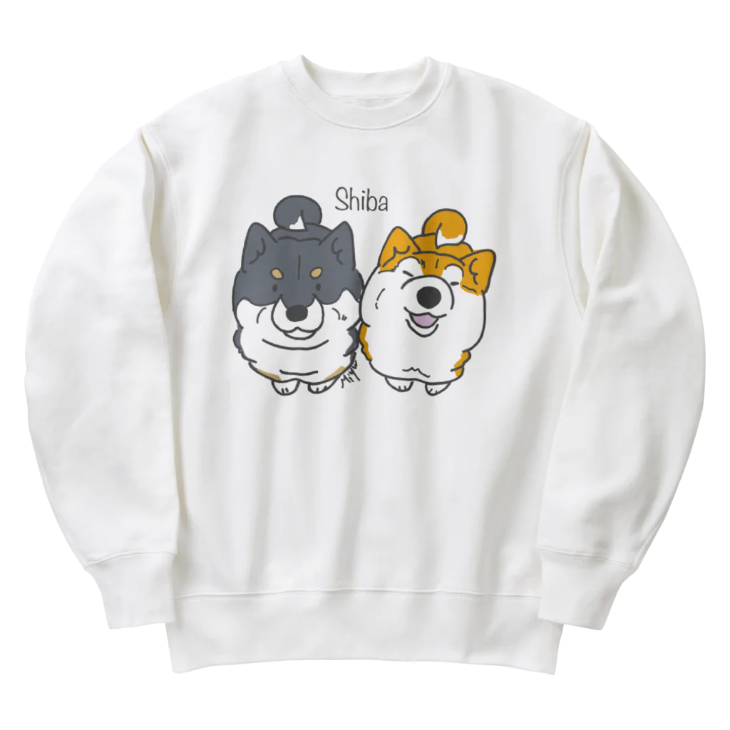 しぇるーののむっちり柴犬くん Heavyweight Crew Neck Sweatshirt