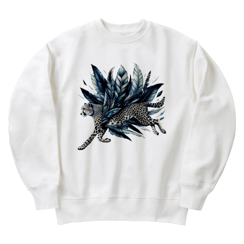 FUMYのフェザーランナーcheetah Heavyweight Crew Neck Sweatshirt