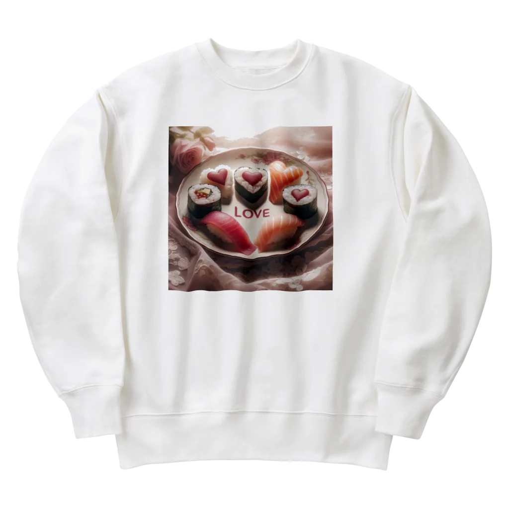 KuraKura2の寿司LOVE♡ Heavyweight Crew Neck Sweatshirt