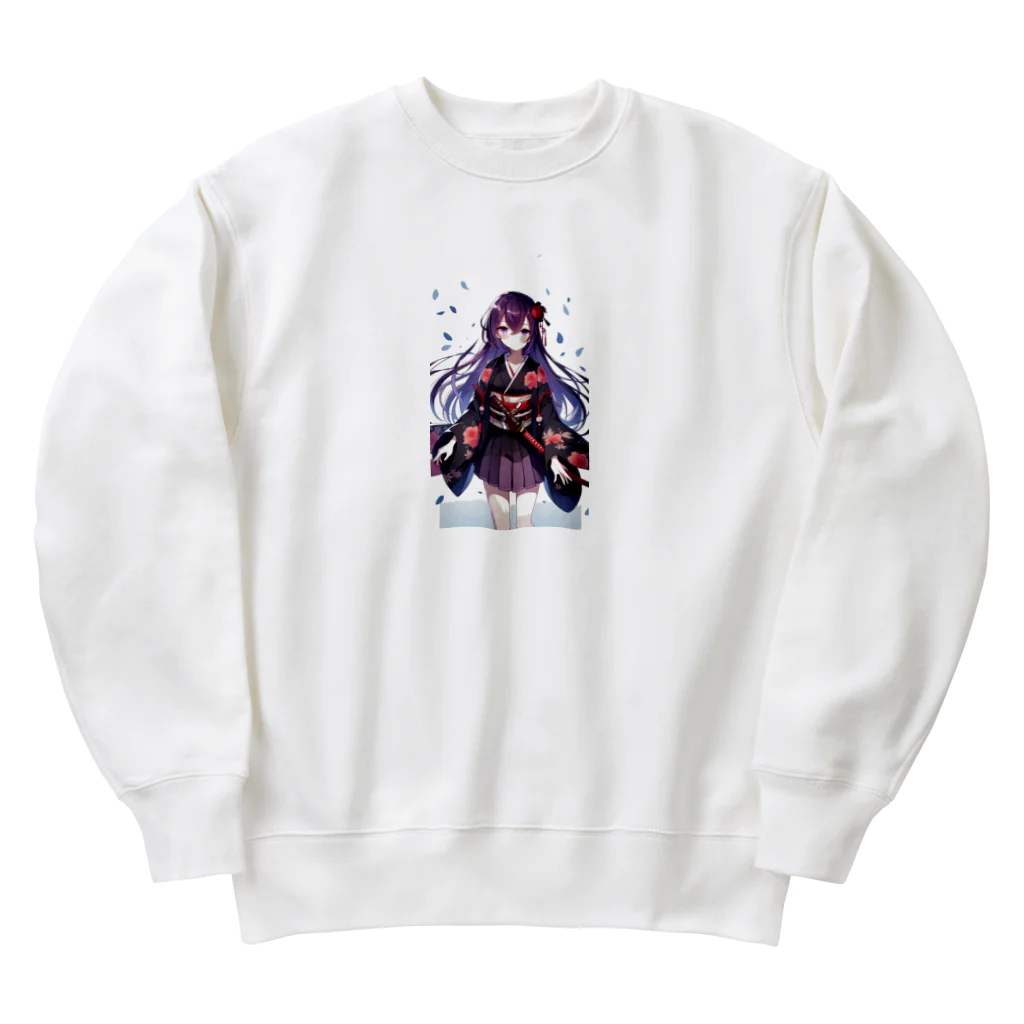 cray299の侍娘1 Heavyweight Crew Neck Sweatshirt