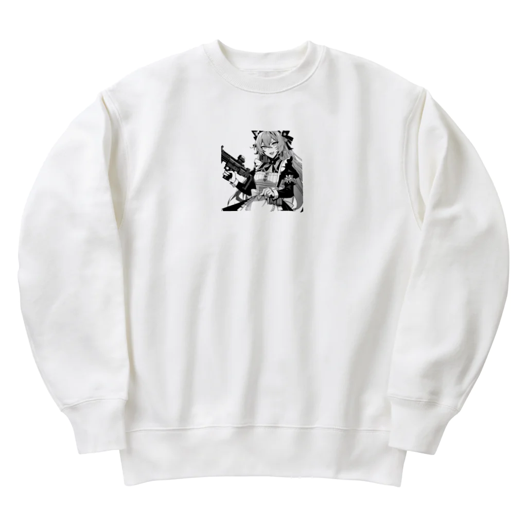 cray299の闘う猫メイド🐾1 Heavyweight Crew Neck Sweatshirt