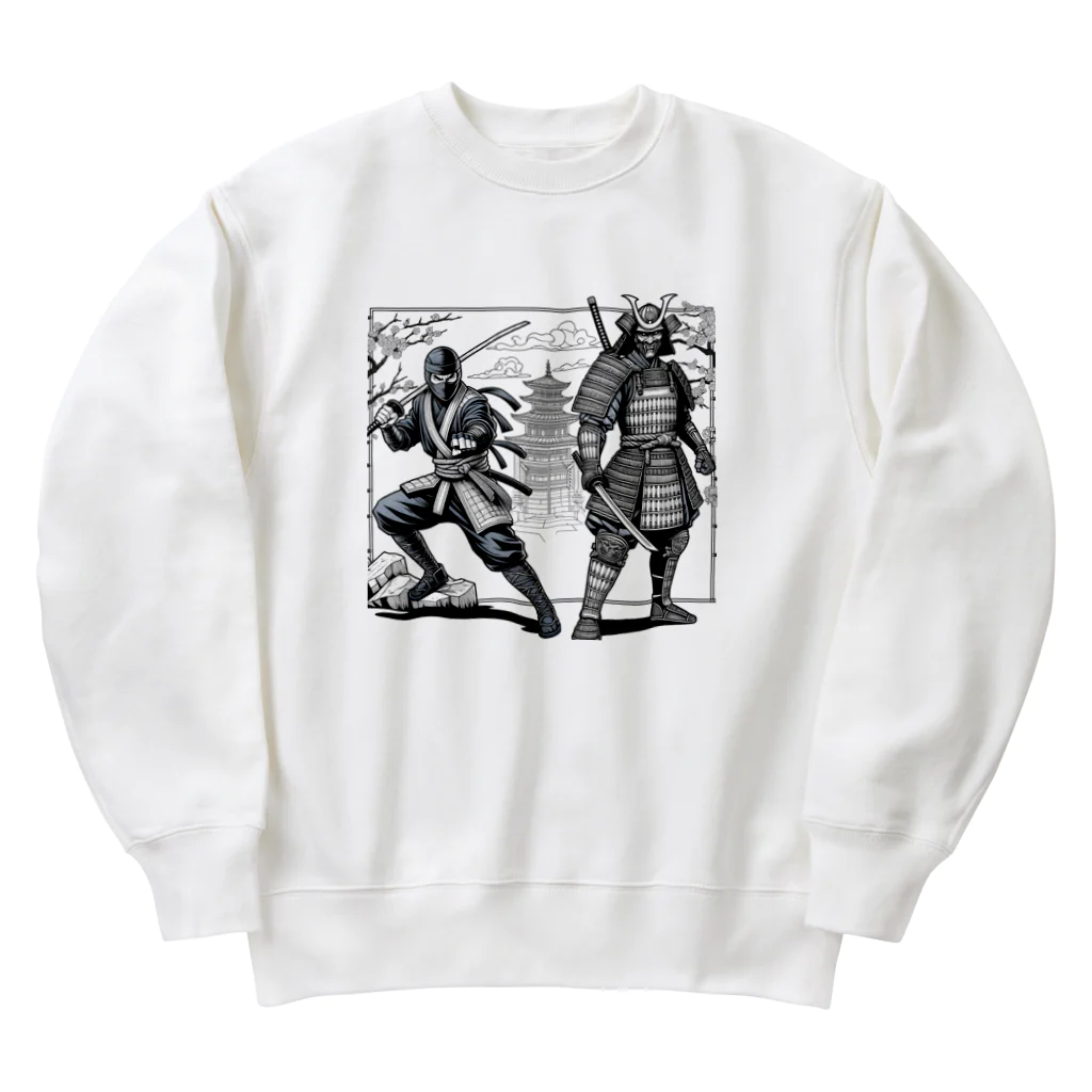 マイティのninja & samurai Heavyweight Crew Neck Sweatshirt