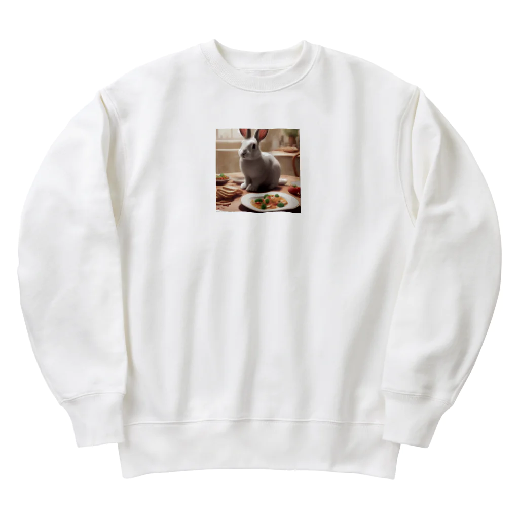 hibiscus_7のほんわかなうさぎ Heavyweight Crew Neck Sweatshirt