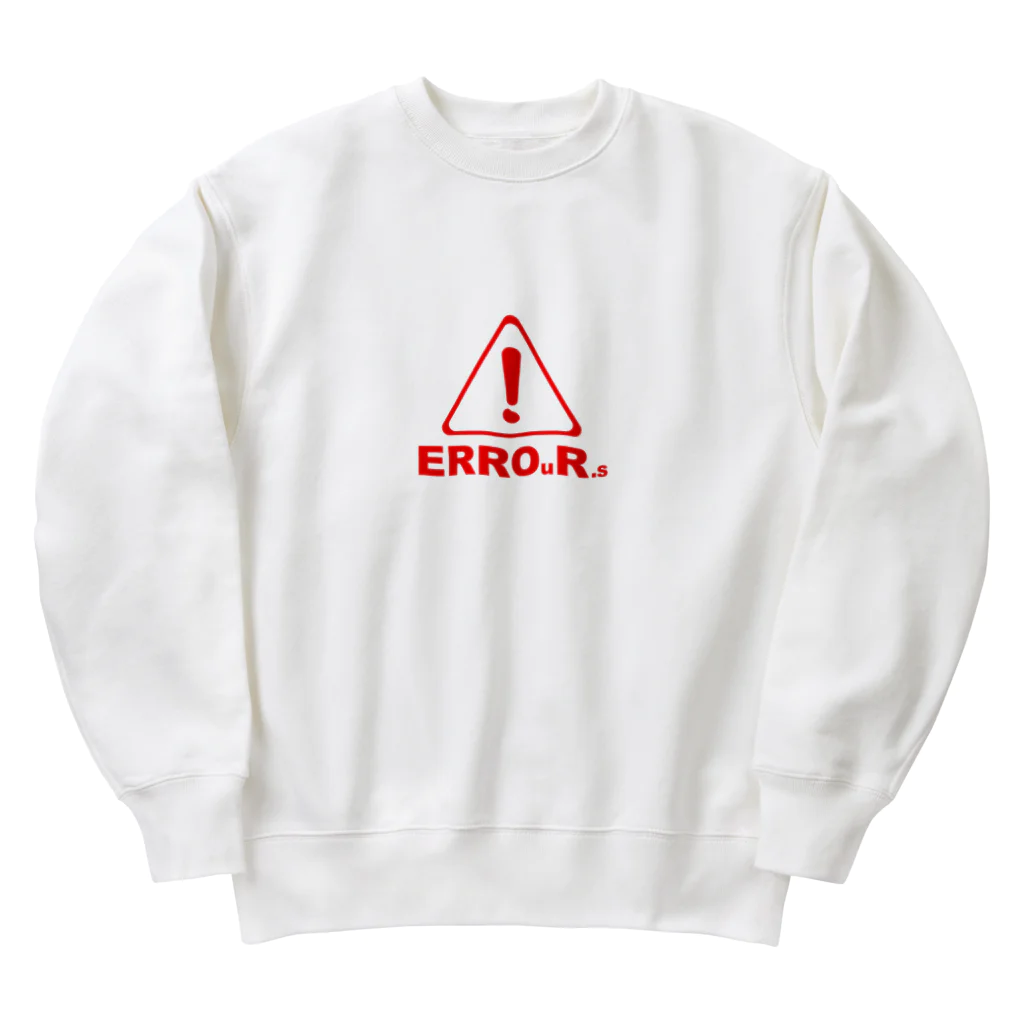 Our.s SUZURI店のERROuR.s Heavyweight Crew Neck Sweatshirt