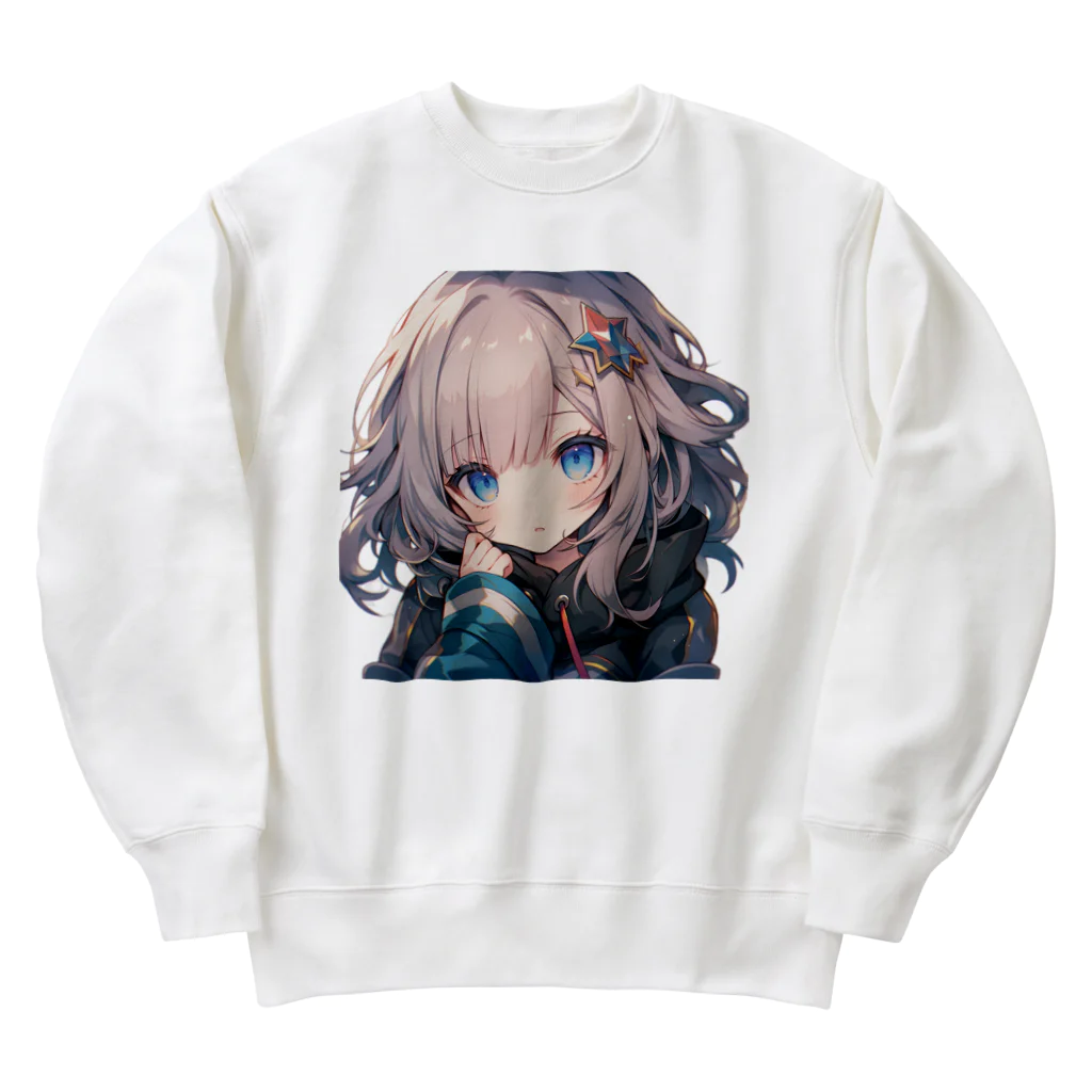 honoka_tの見つめる美少女 Heavyweight Crew Neck Sweatshirt