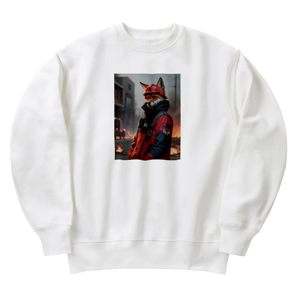 ZZRR12の狐の勇者 Heavyweight Crew Neck Sweatshirt