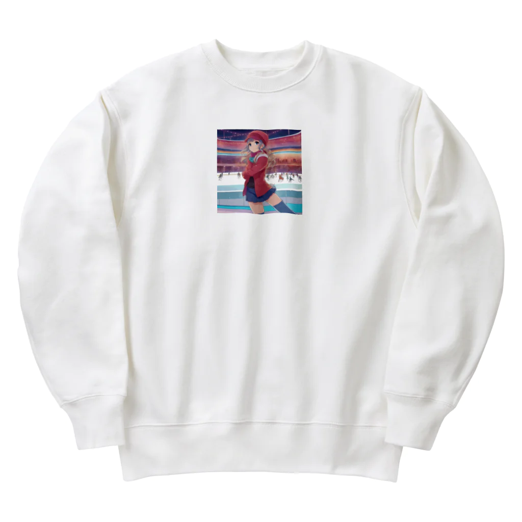 aoicanonのスケートをする女性 Heavyweight Crew Neck Sweatshirt