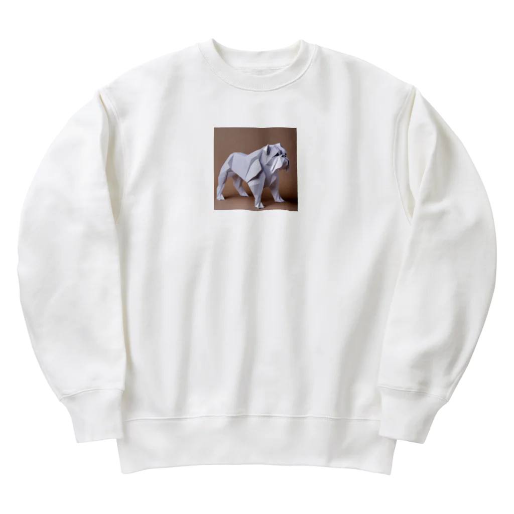 barisukaのマッチョなブルドッグ Heavyweight Crew Neck Sweatshirt