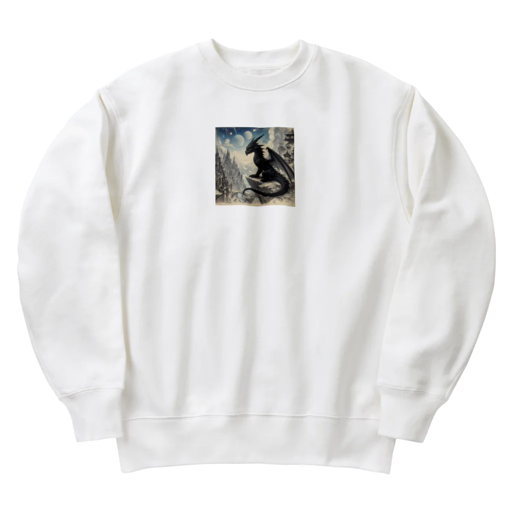 comati12の幼い黒龍 Heavyweight Crew Neck Sweatshirt