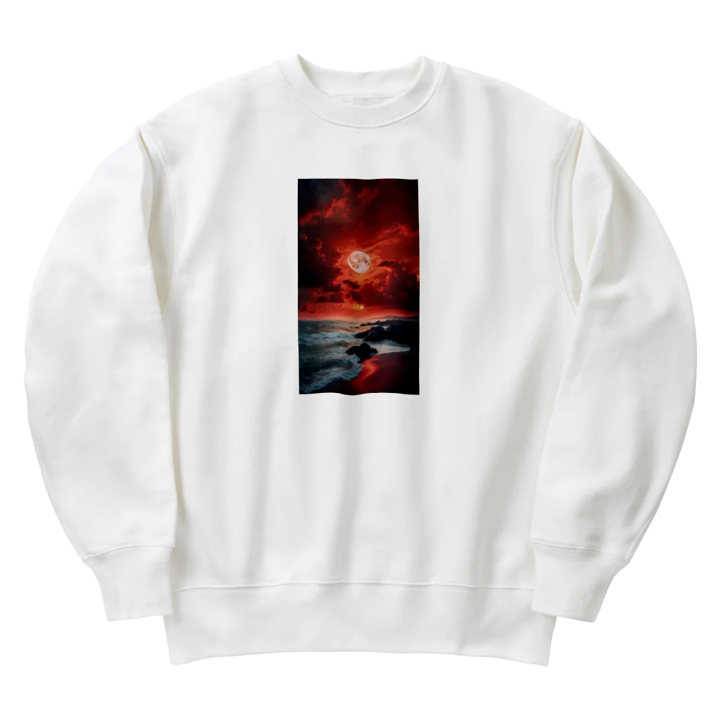 dorakiti0712のサンセット・ビーチ Heavyweight Crew Neck Sweatshirt