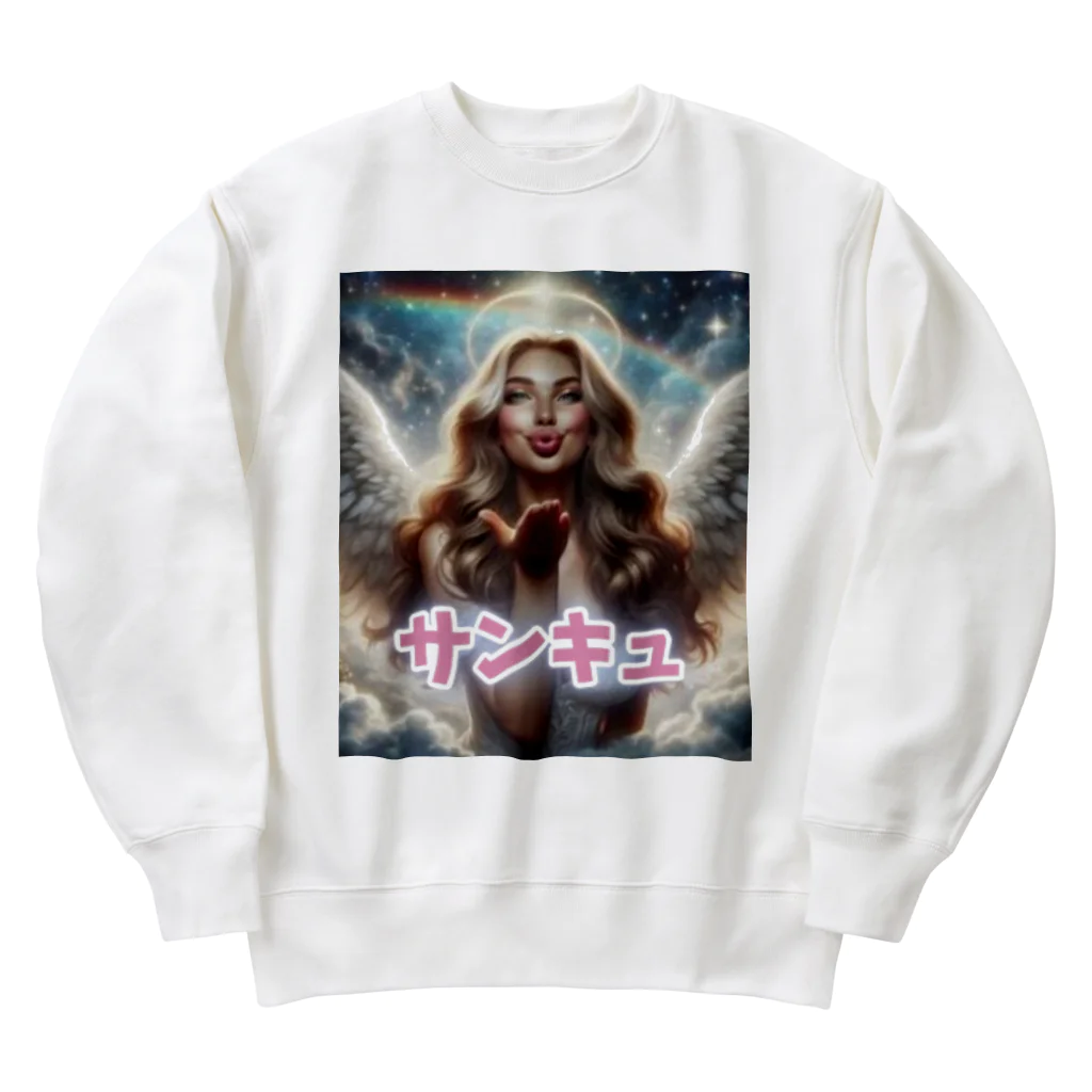 EOEの投げキスする天使 Heavyweight Crew Neck Sweatshirt