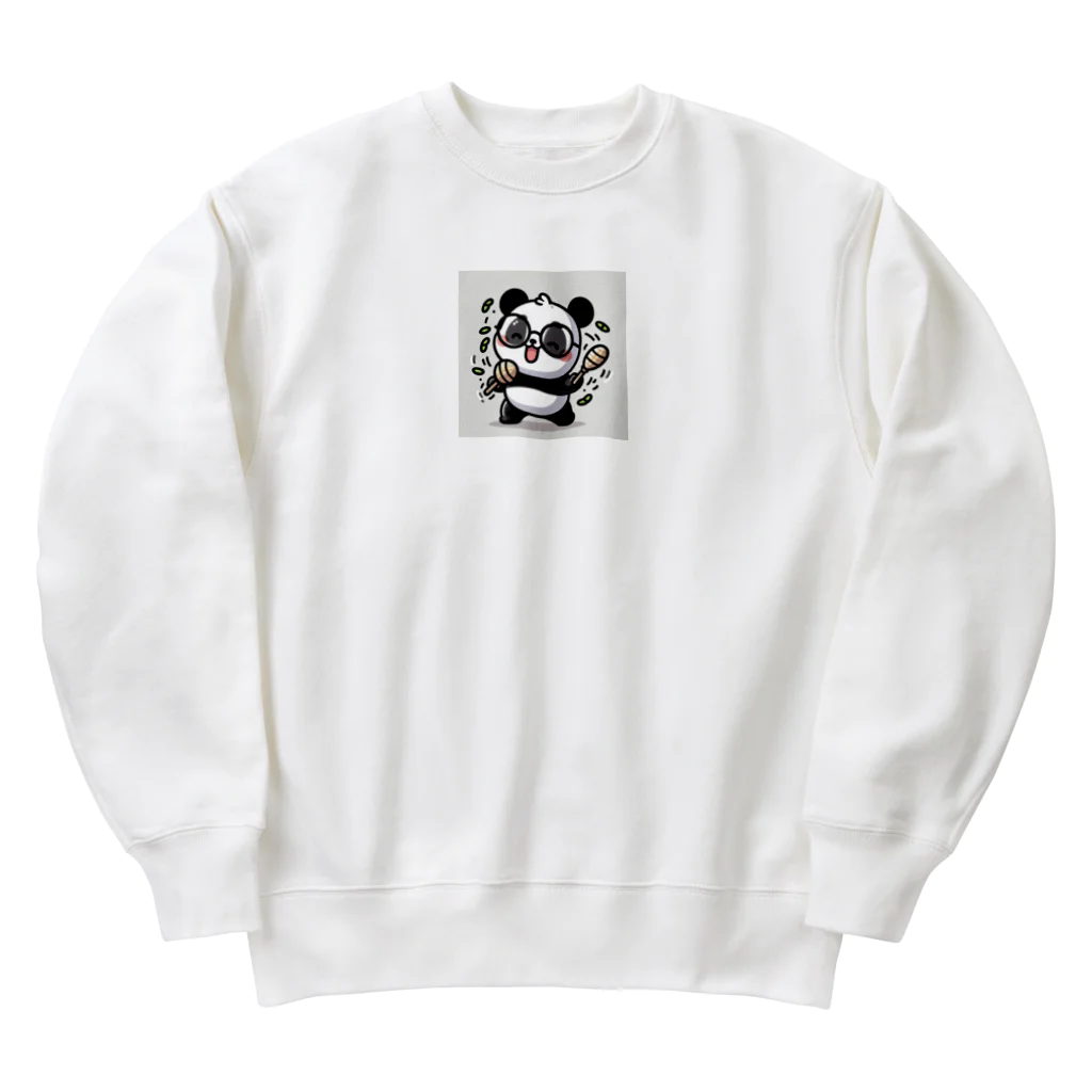 minaminokahoのジャングルのカーニバル Heavyweight Crew Neck Sweatshirt