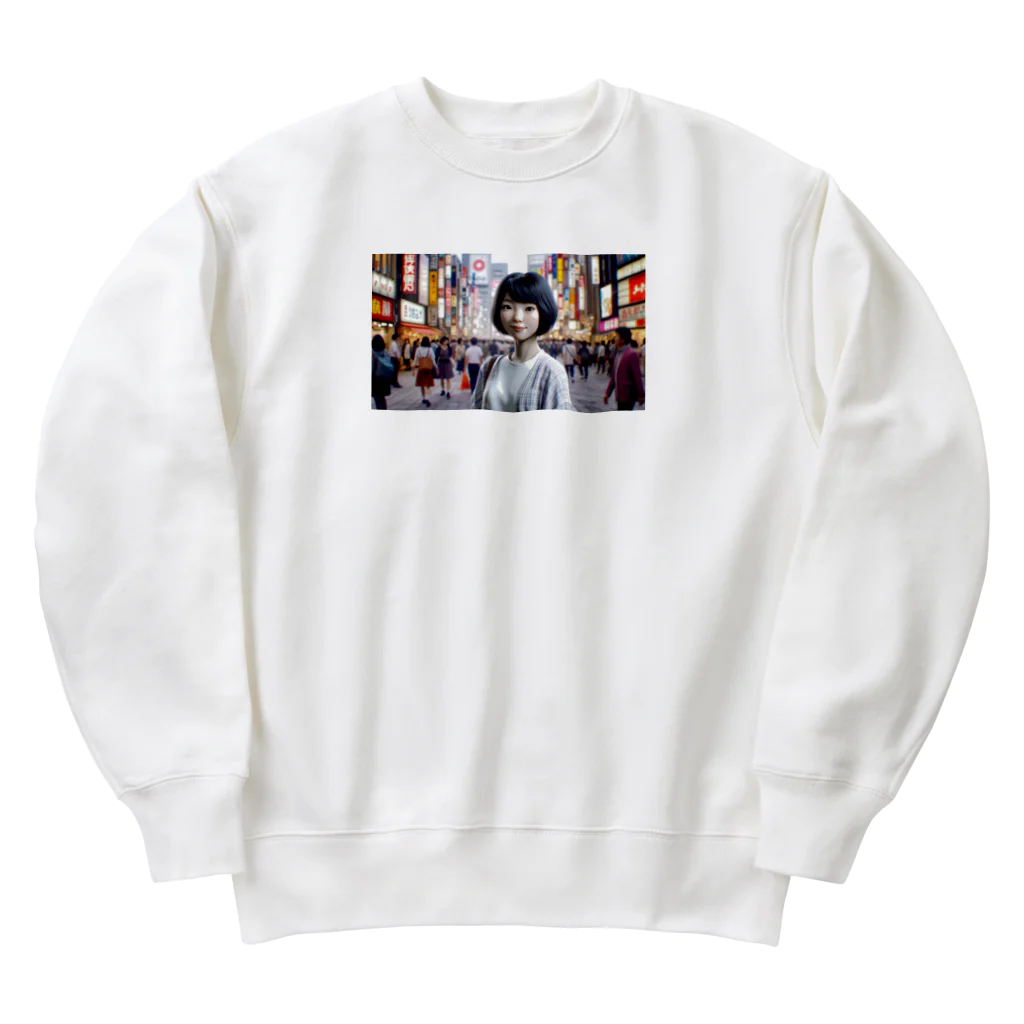 電気柴はAndroidの夢を見るか？のcybernetic transformation Heavyweight Crew Neck Sweatshirt