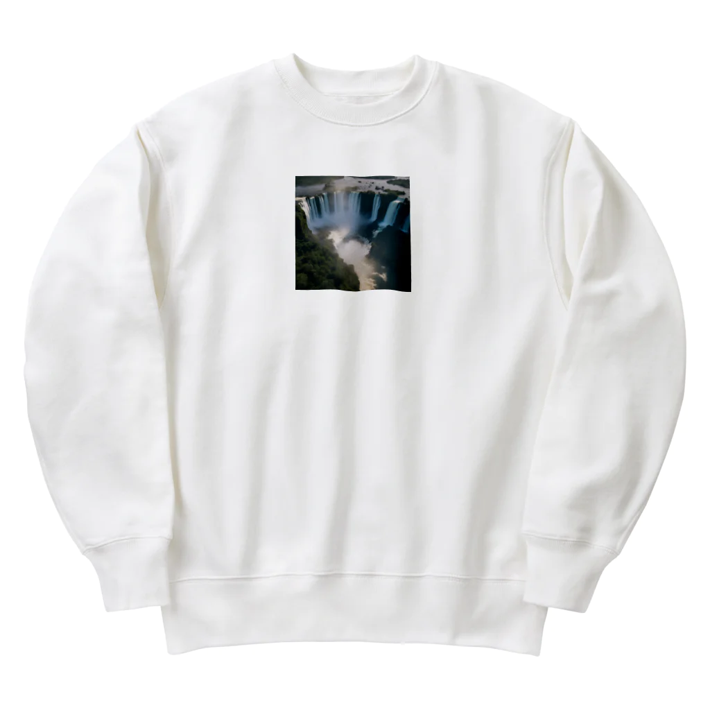 metametamonnのアルゼンチンのイグアスの滝 Heavyweight Crew Neck Sweatshirt