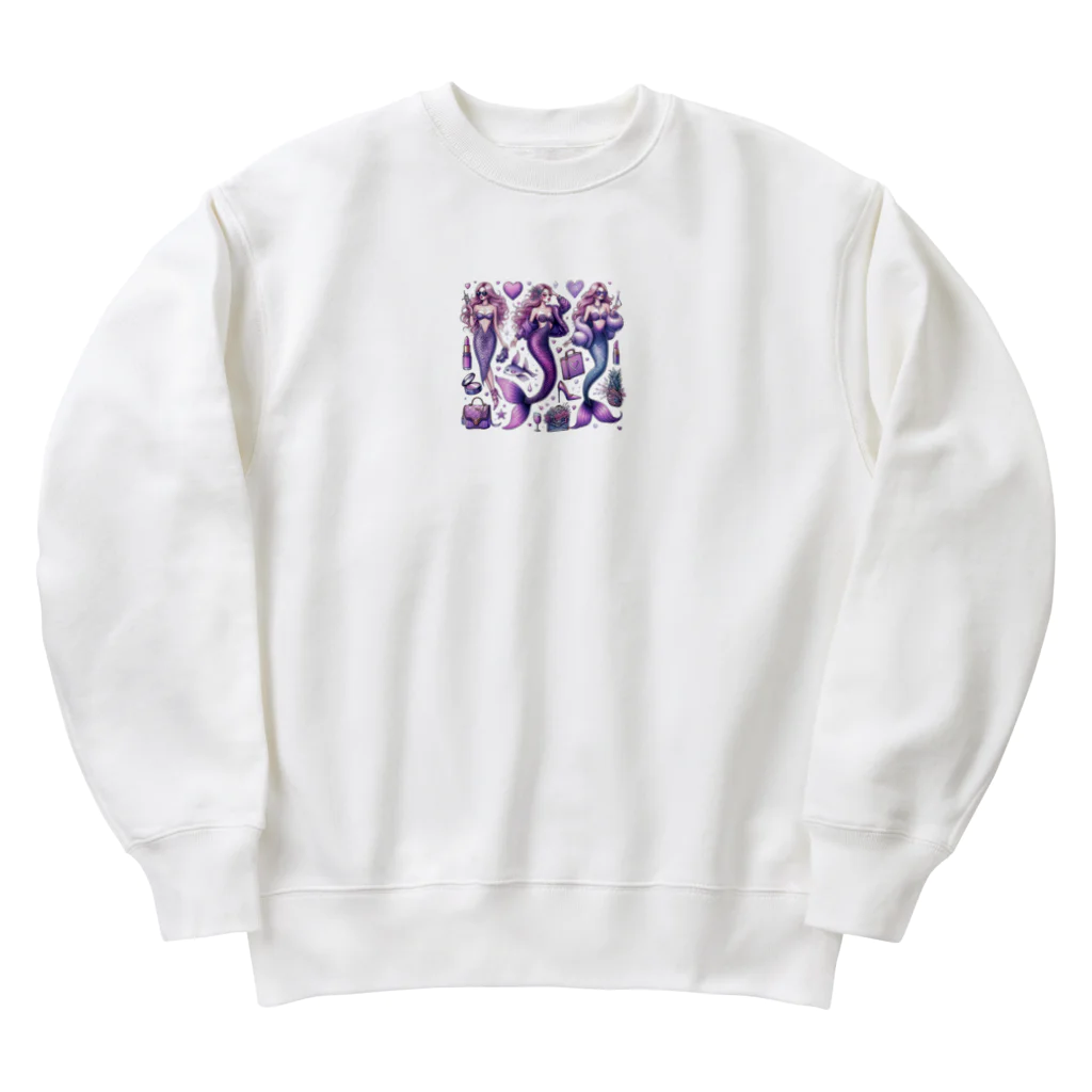 run-mermaidのセクシーマーメイド Heavyweight Crew Neck Sweatshirt