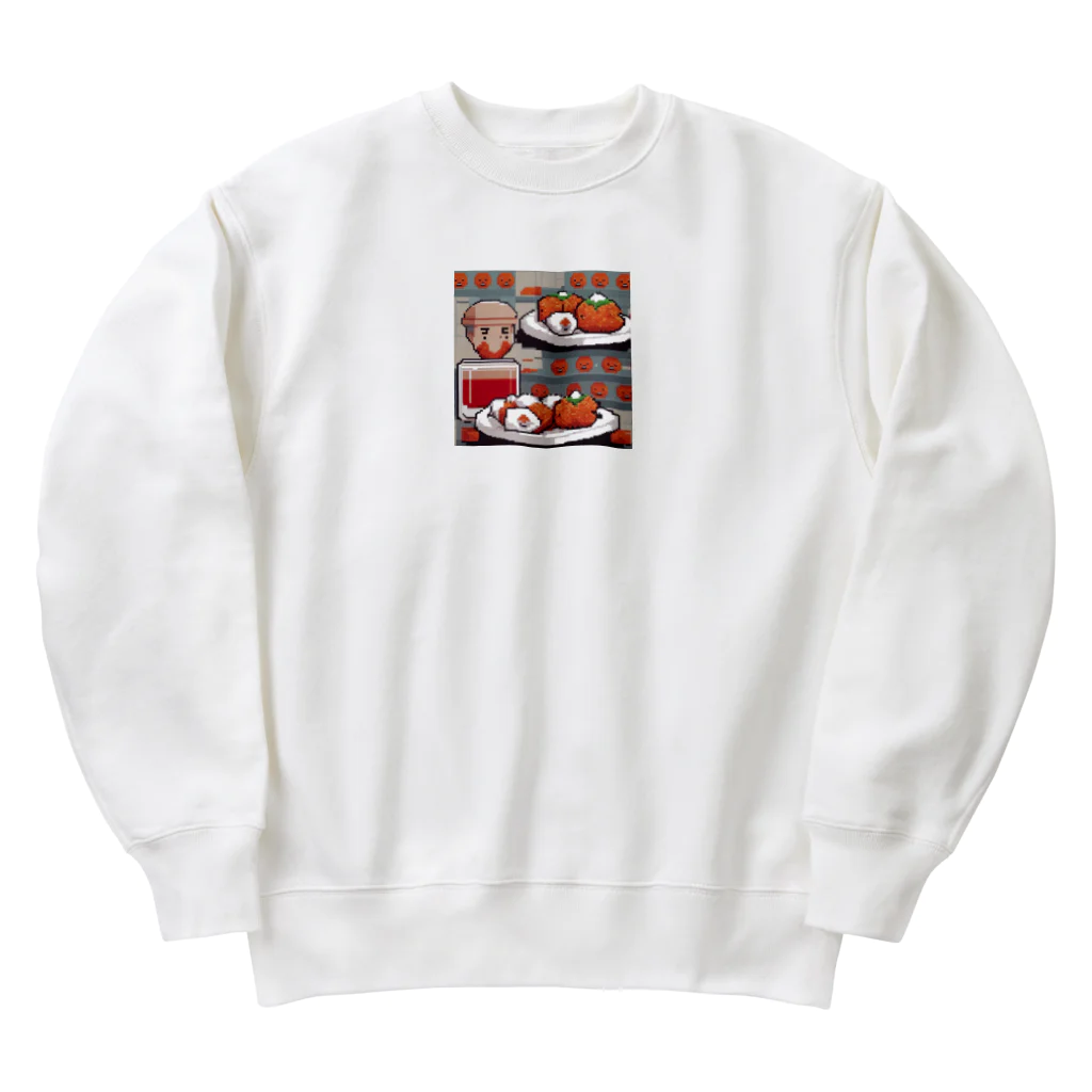 kawaiidoubututatiのいくらおにぎり Heavyweight Crew Neck Sweatshirt