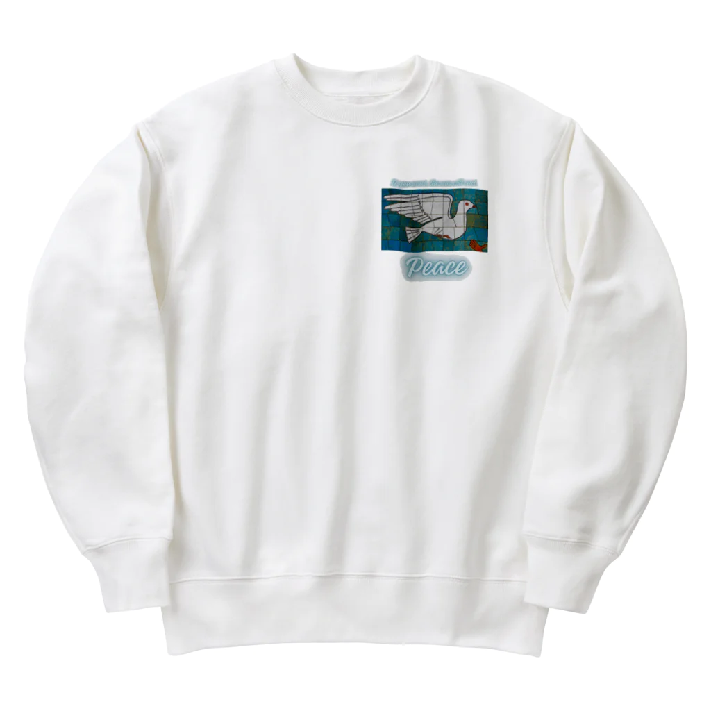 Earth-HarmonyのPeace　平和の鳩 Heavyweight Crew Neck Sweatshirt