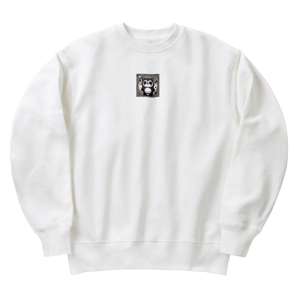 sagaのパンダ風タヌキ Heavyweight Crew Neck Sweatshirt