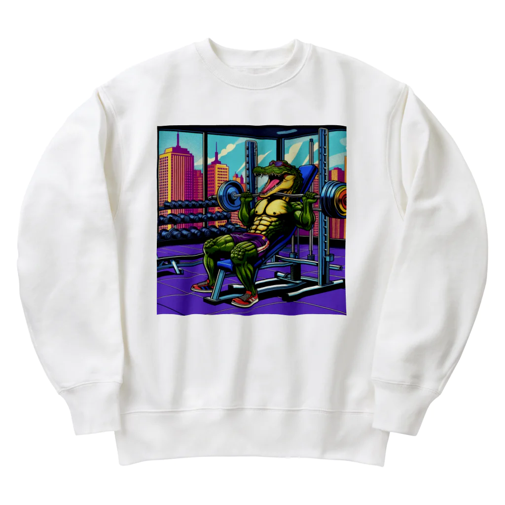 マッチョなクロコダイルのマッチョなクロコダイル Heavyweight Crew Neck Sweatshirt