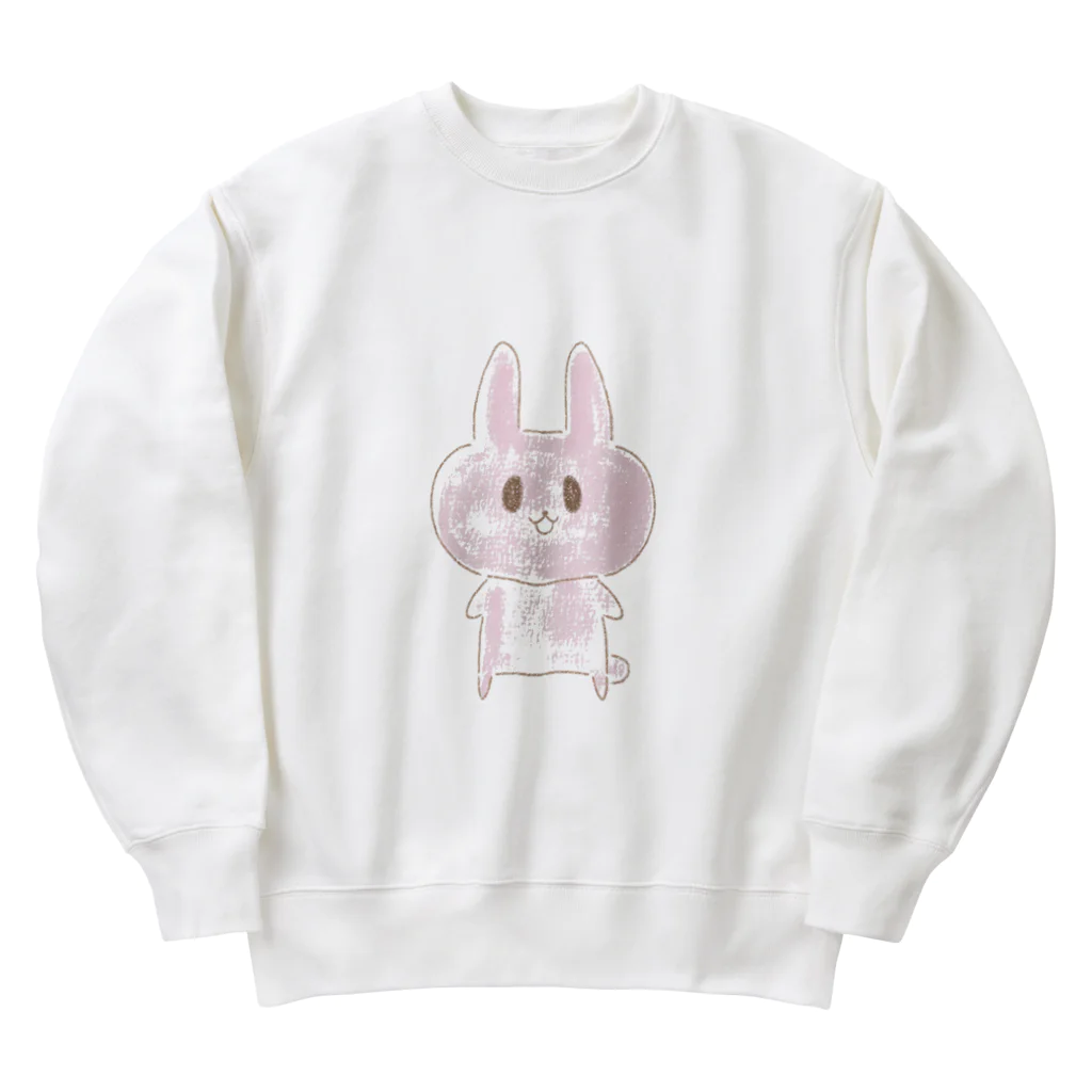 BlueOcean987のゆるうさぎくん Heavyweight Crew Neck Sweatshirt