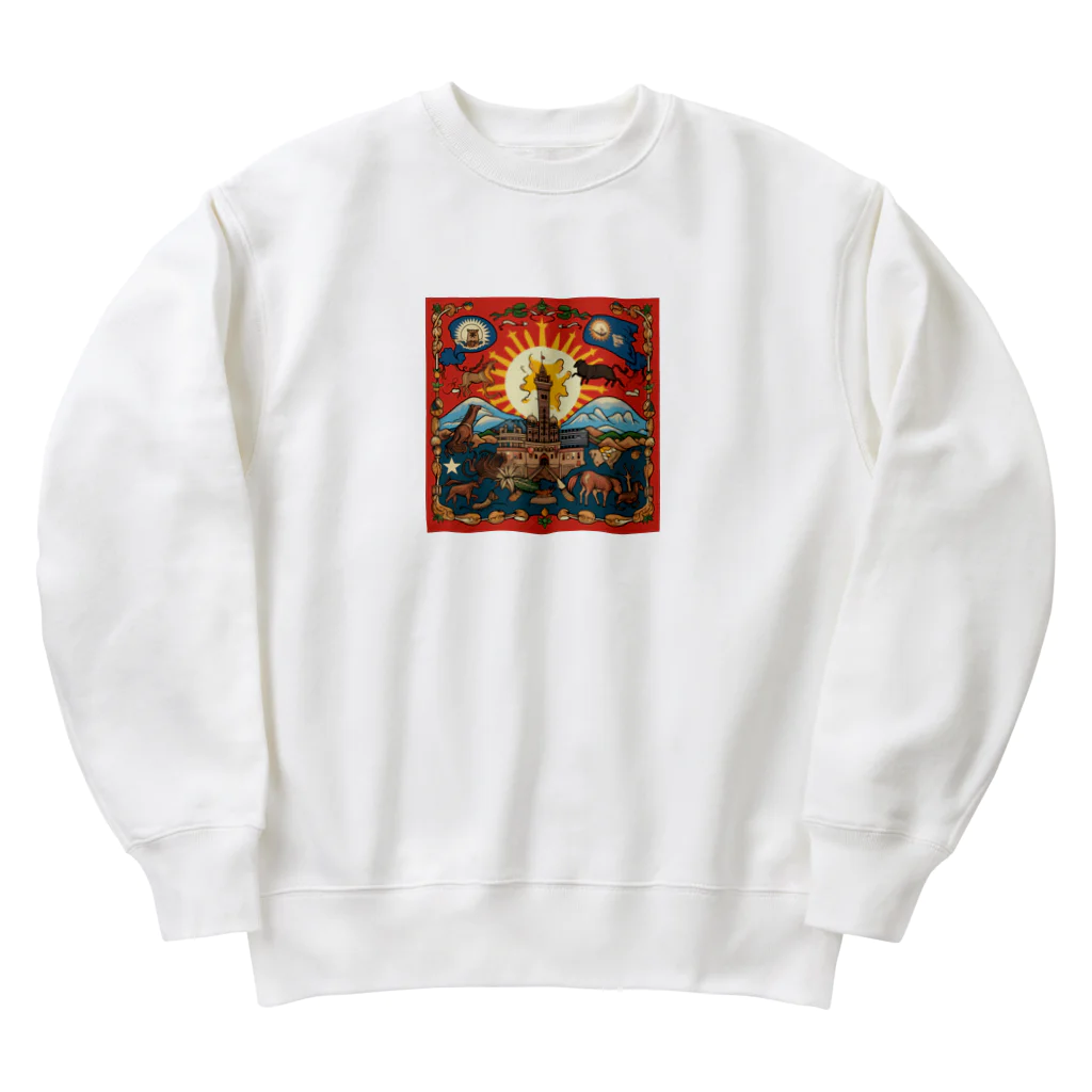 Q_kyuのオールドタペストリー Heavyweight Crew Neck Sweatshirt