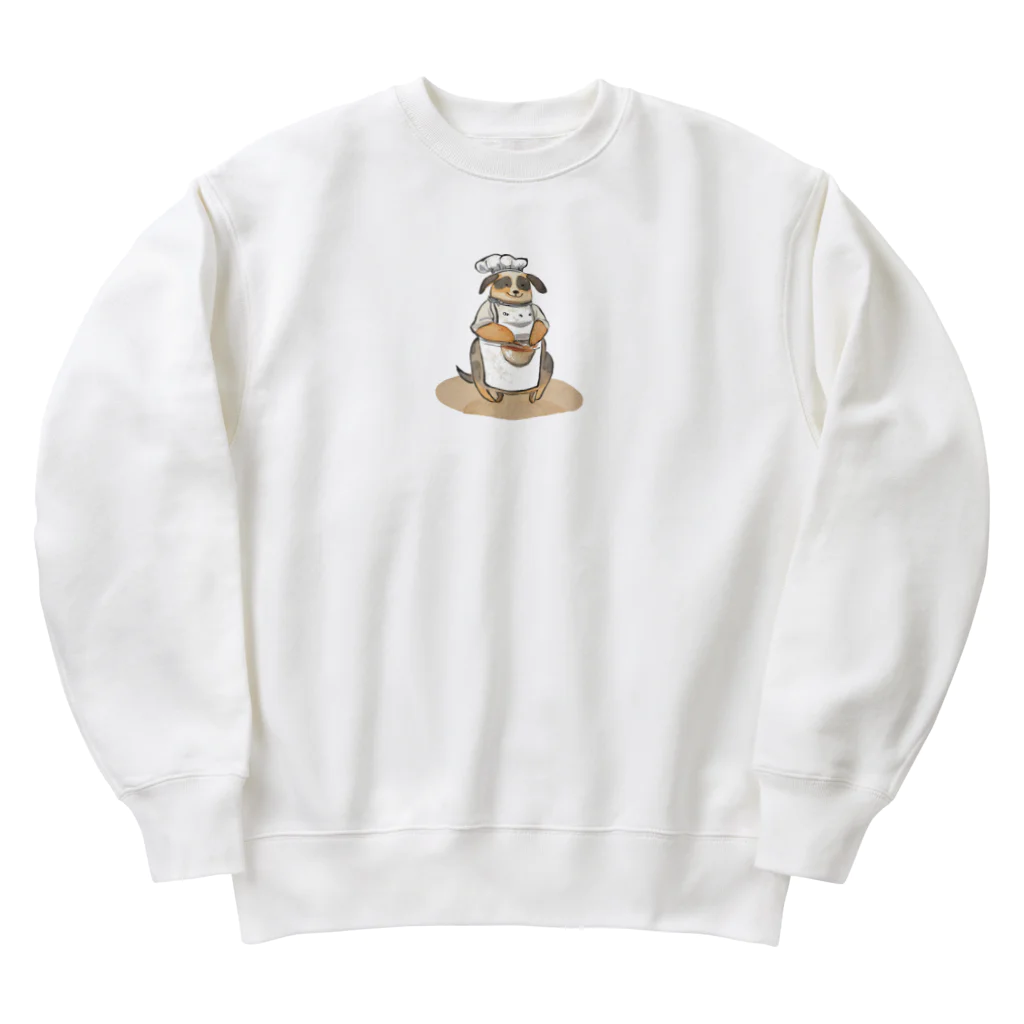 まめのシェフドック Heavyweight Crew Neck Sweatshirt