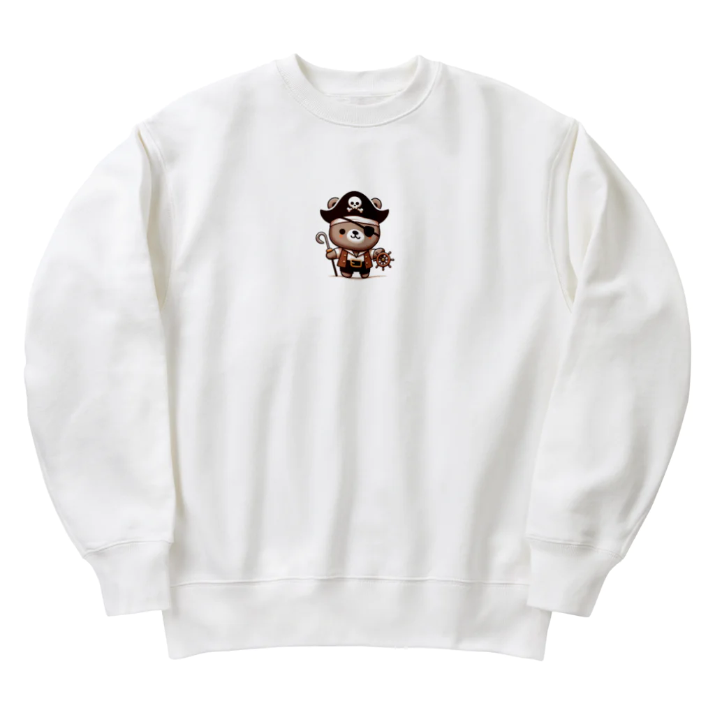 Gilghisslaの海賊冒険クマ Heavyweight Crew Neck Sweatshirt