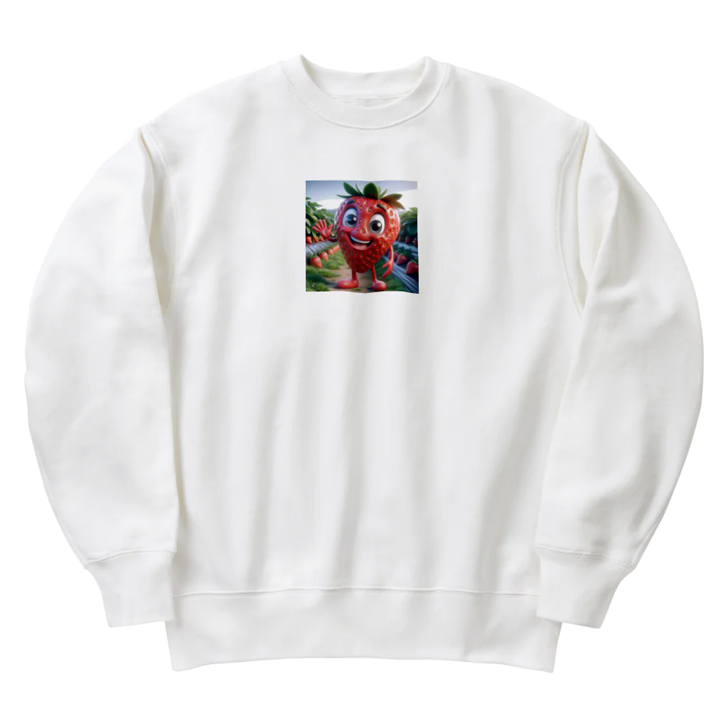 われらちきゅうかぞくのダディーベリーと子供たち Heavyweight Crew Neck Sweatshirt