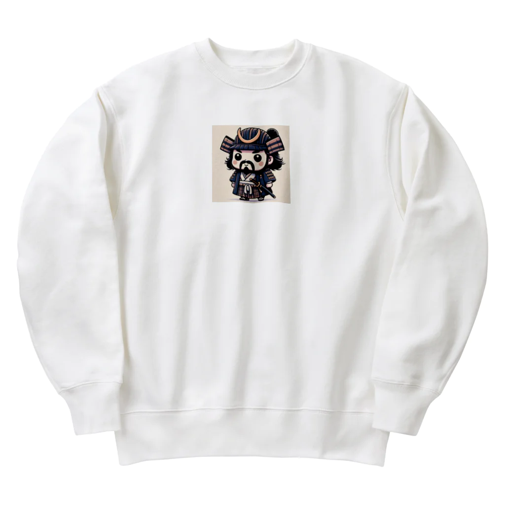 戦国時代マニアのデフォルメ小早川秀秋君 Heavyweight Crew Neck Sweatshirt