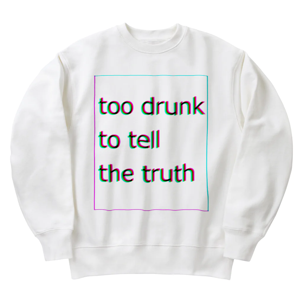 Hamster’s Internet のtoo drunk Heavyweight Crew Neck Sweatshirt