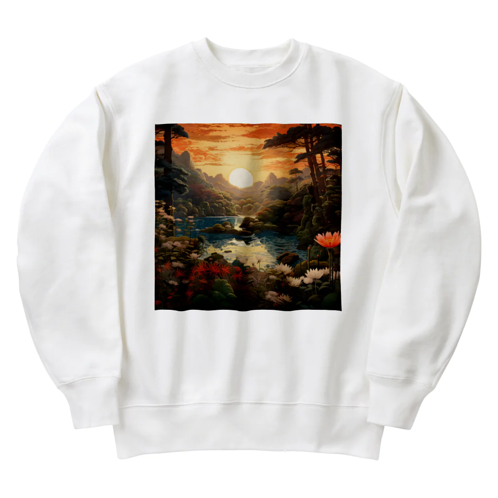 AQUAMETAVERSEの朝の穏やかな雰囲気 Marsa 106 Heavyweight Crew Neck Sweatshirt