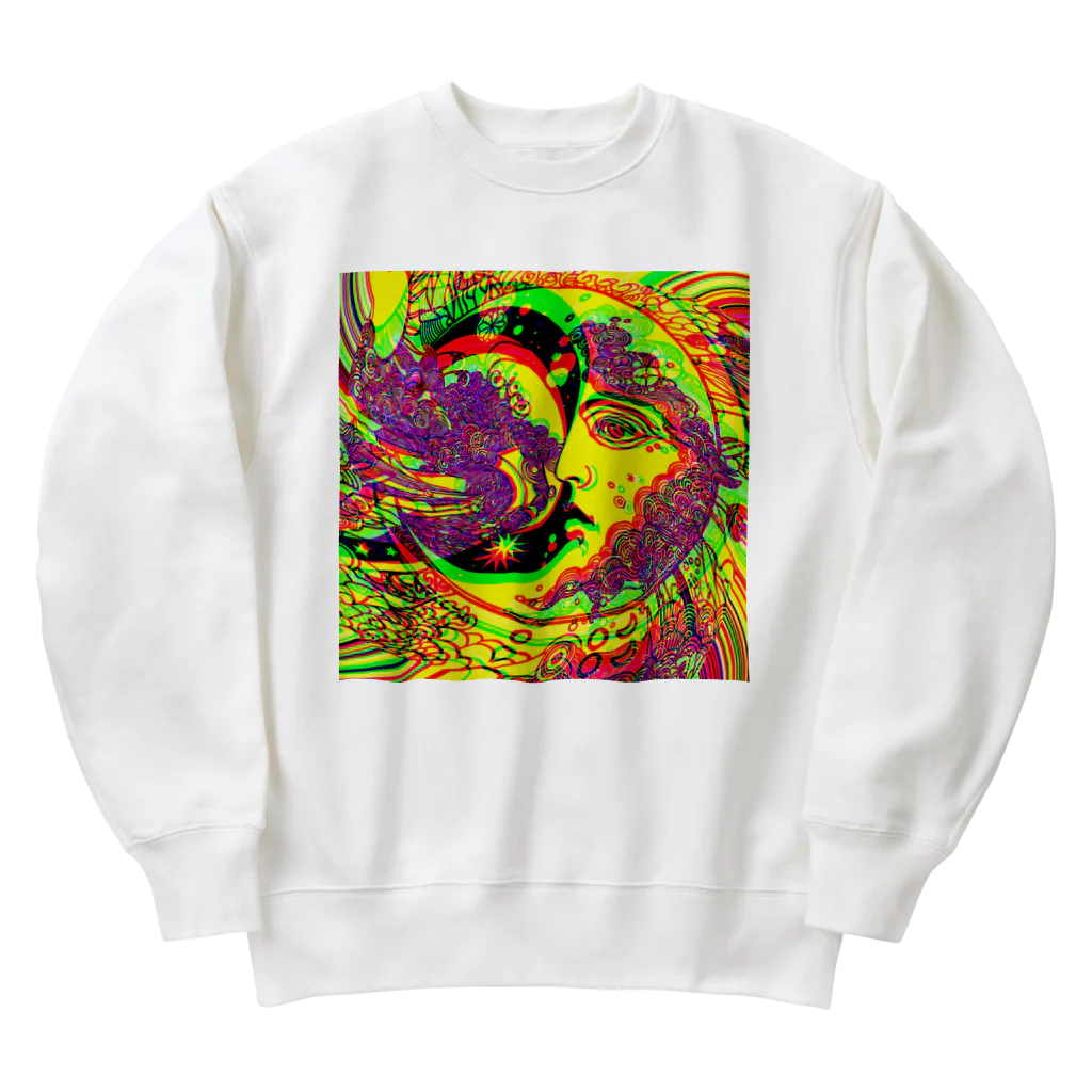 moon_takuanの小宇宙B「Microcosm B」 Heavyweight Crew Neck Sweatshirt