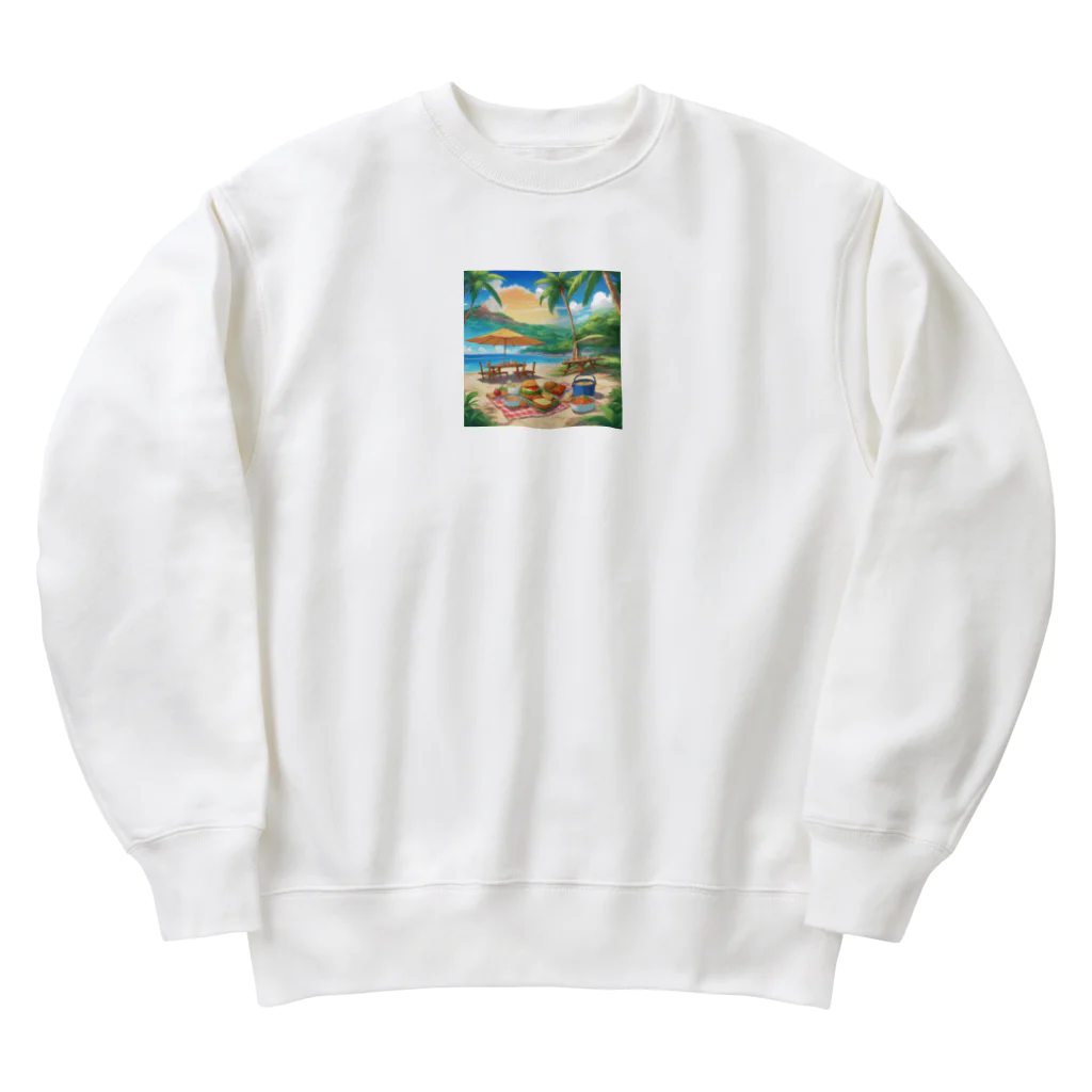 kaiminsapoの沖縄　ビーチパーティ Heavyweight Crew Neck Sweatshirt