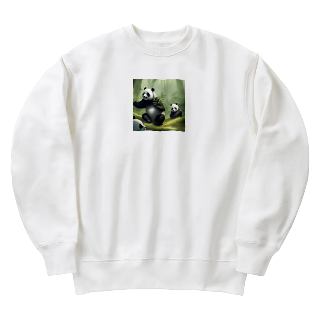 NiTiの遊んでるパンダ Heavyweight Crew Neck Sweatshirt