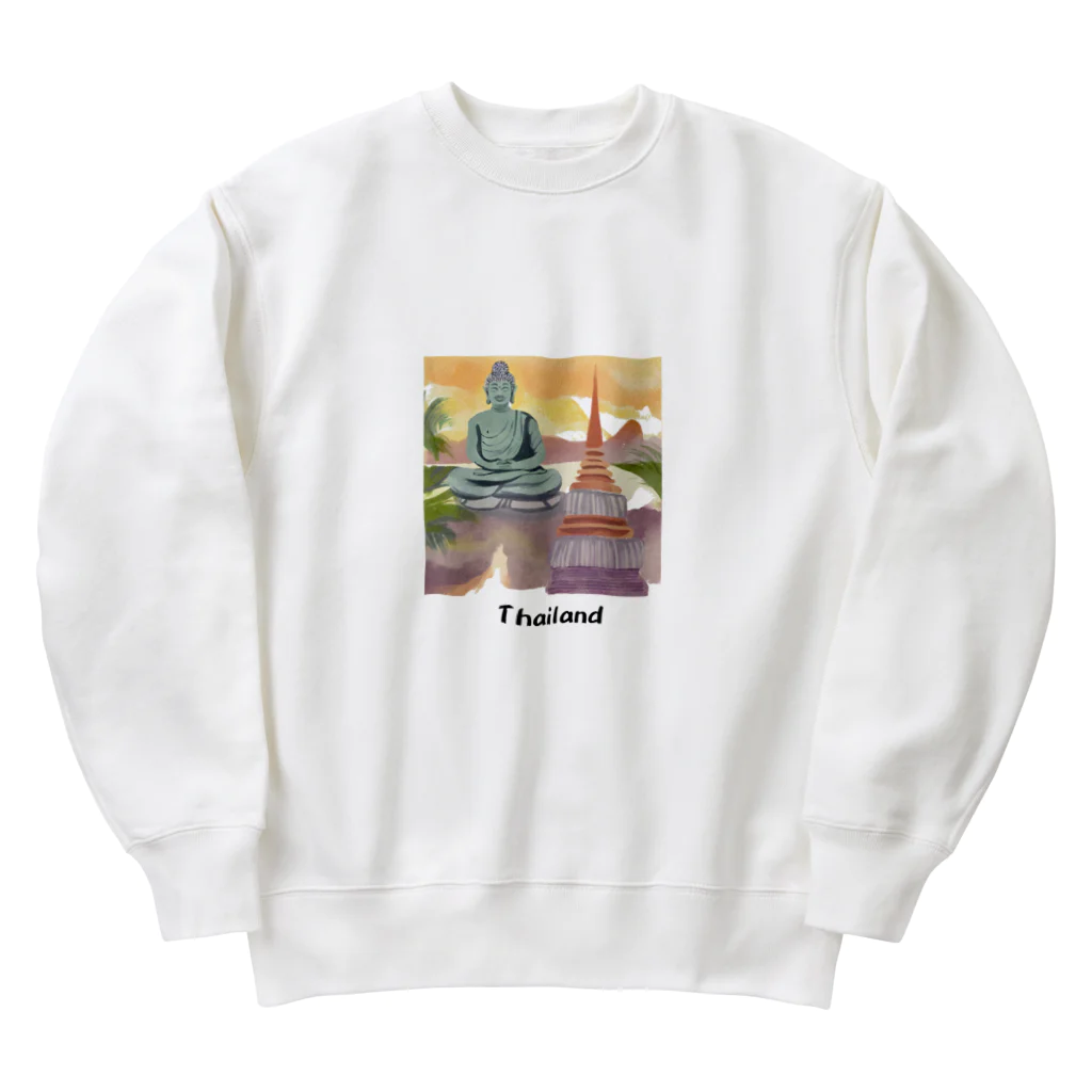 mickyminaj2のタイの風景 Heavyweight Crew Neck Sweatshirt