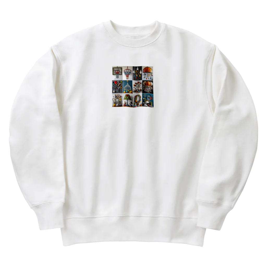 Kare-Raisuの色んなスポーツ　ボール　道具　おしゃれ Heavyweight Crew Neck Sweatshirt