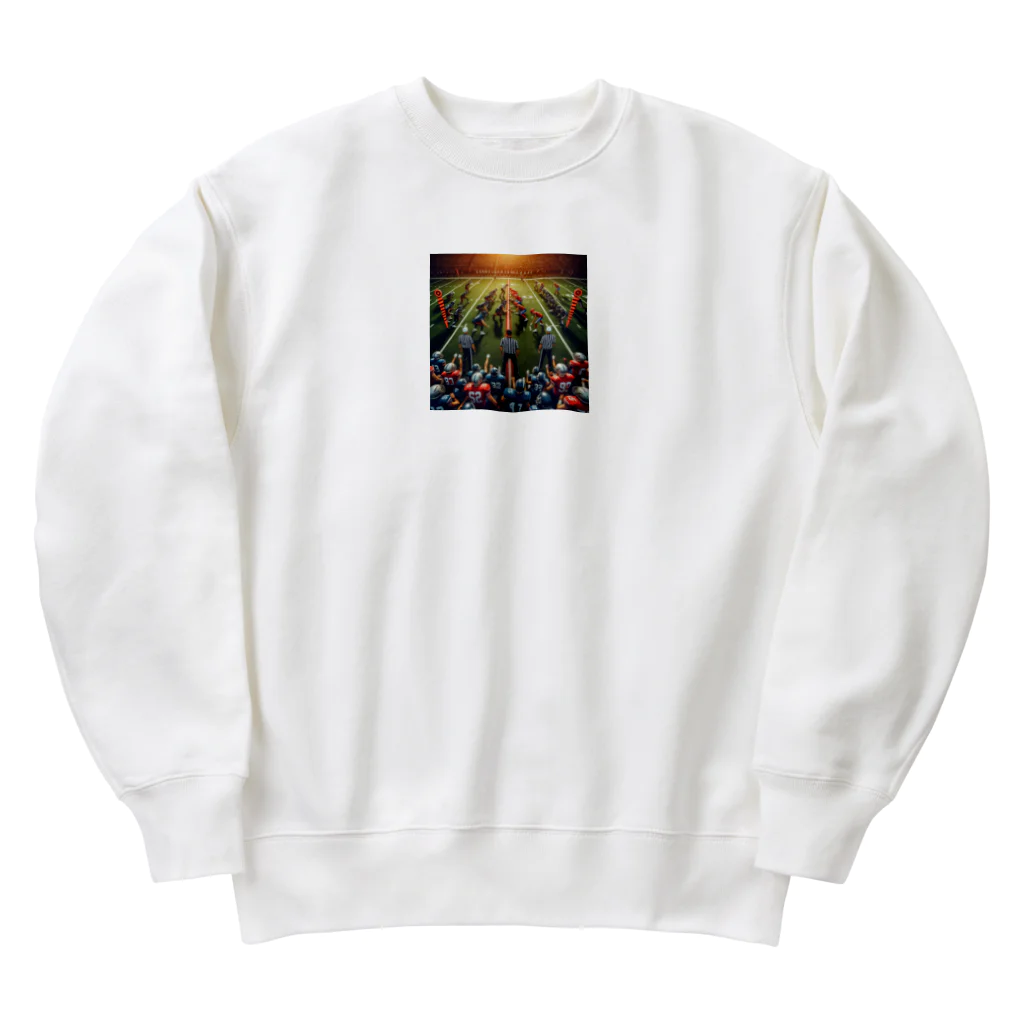 Kare-Raisuの色んなスポーツ　ボール　道具　おしゃれ　アメフト　バスケ Heavyweight Crew Neck Sweatshirt