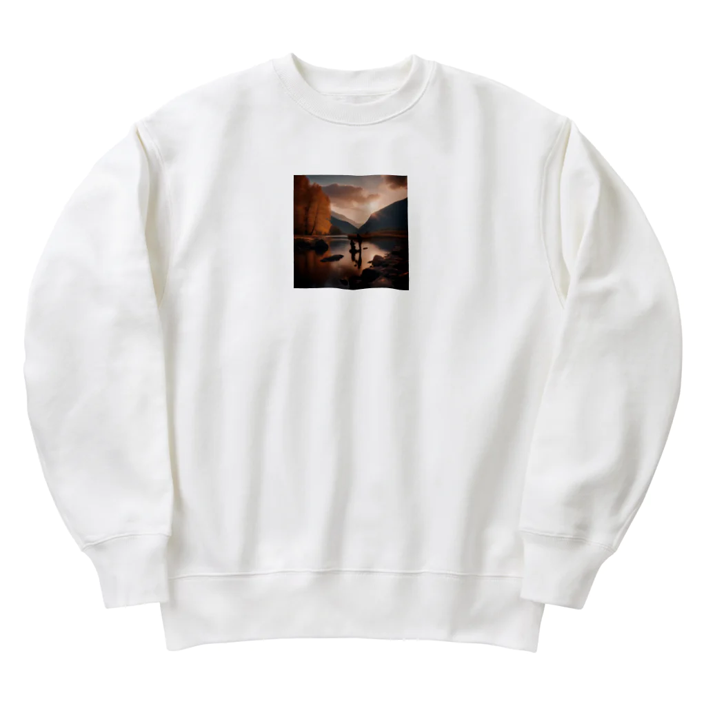 ryo-Tの釣りをする親子 Heavyweight Crew Neck Sweatshirt