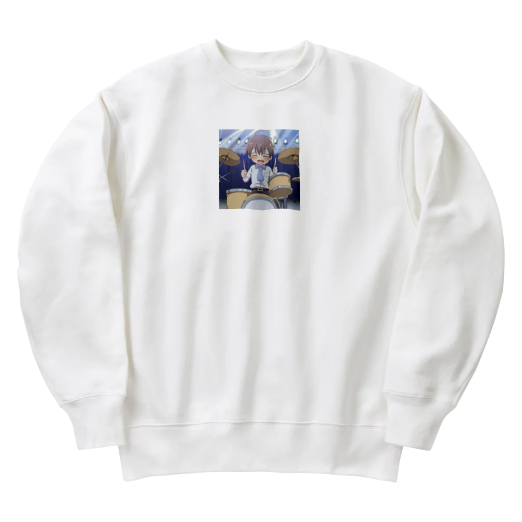 なお（ｻﾗﾘｰﾏﾝ）＠AI使って情報発信中のドラマー＠サラリーマン Heavyweight Crew Neck Sweatshirt