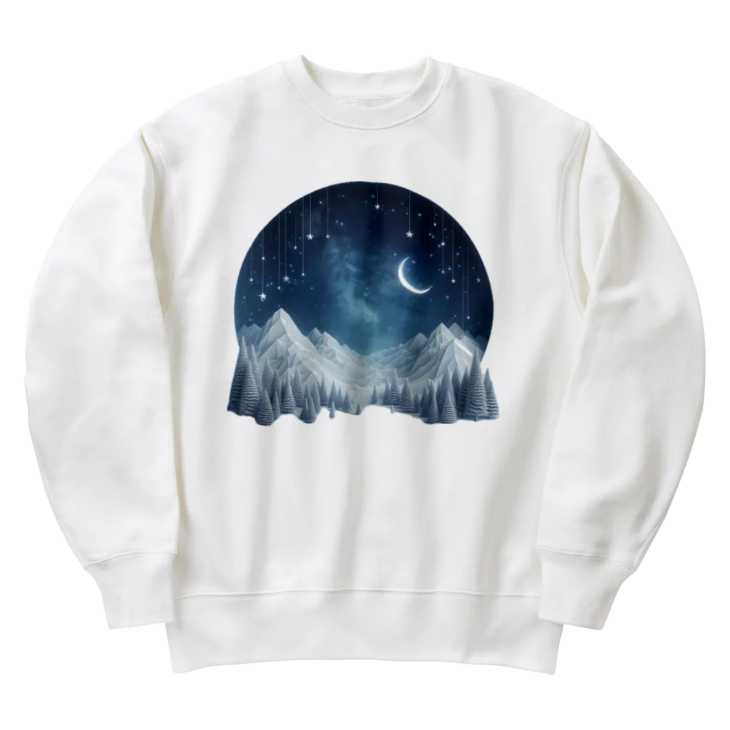 JUPITERの幻想的な冬の夜 Heavyweight Crew Neck Sweatshirt